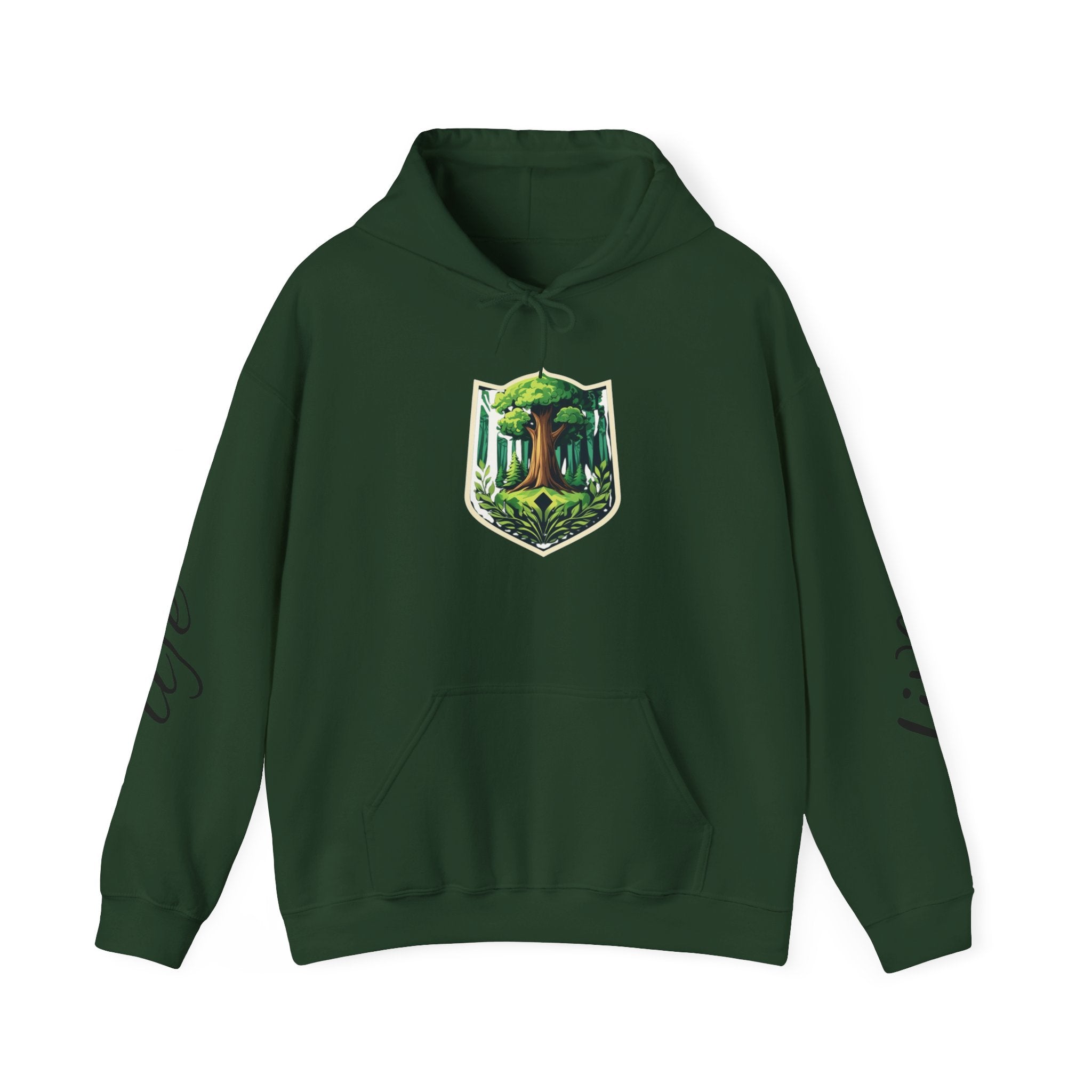 Nature-Inspired Hoodie with Floral Prints, Cozy Sweatshirt, Gift for Nature Lovers, Perfect for Autumn, Unisex Casual Wear
