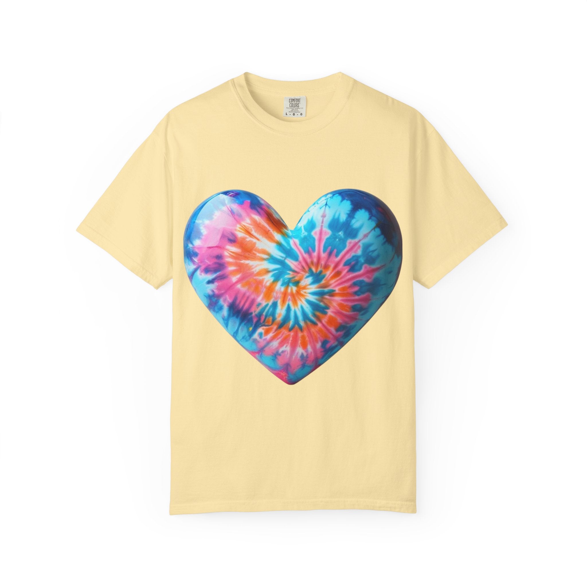 Heart Tie-Dye T-Shirt with 'Nannas Love is Unmatched' Design, Gift for Grandma, Summer Vibe Tee, Casual Wear, Birthday Gift