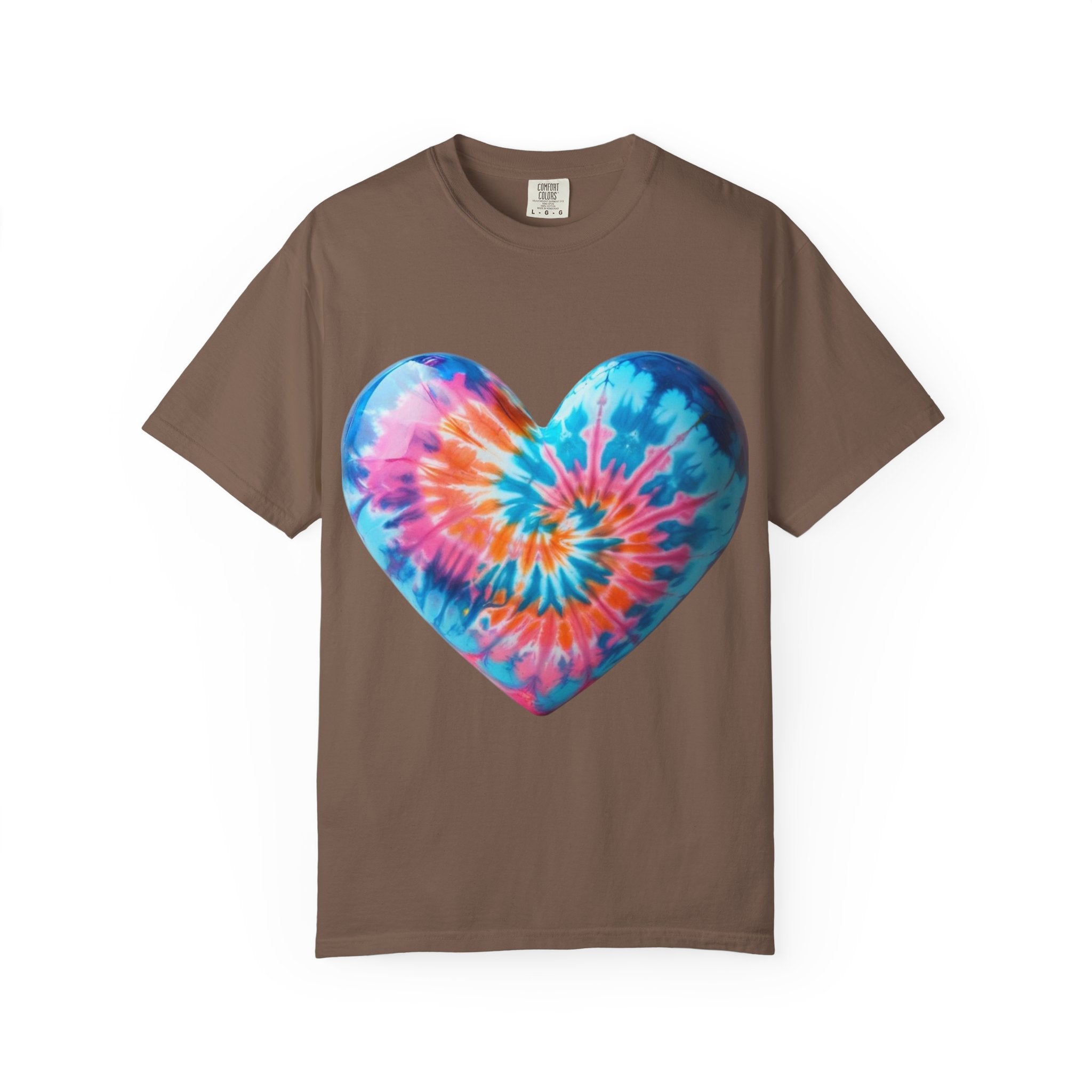 Heart Tie-Dye T-Shirt with 'Nannas Love is Unmatched' Design, Gift for Grandma, Summer Vibe Tee, Casual Wear, Birthday Gift