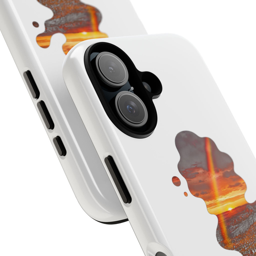 Sunset Melt Phone Case — Artistic Drip Beach Landscape Protective Cover