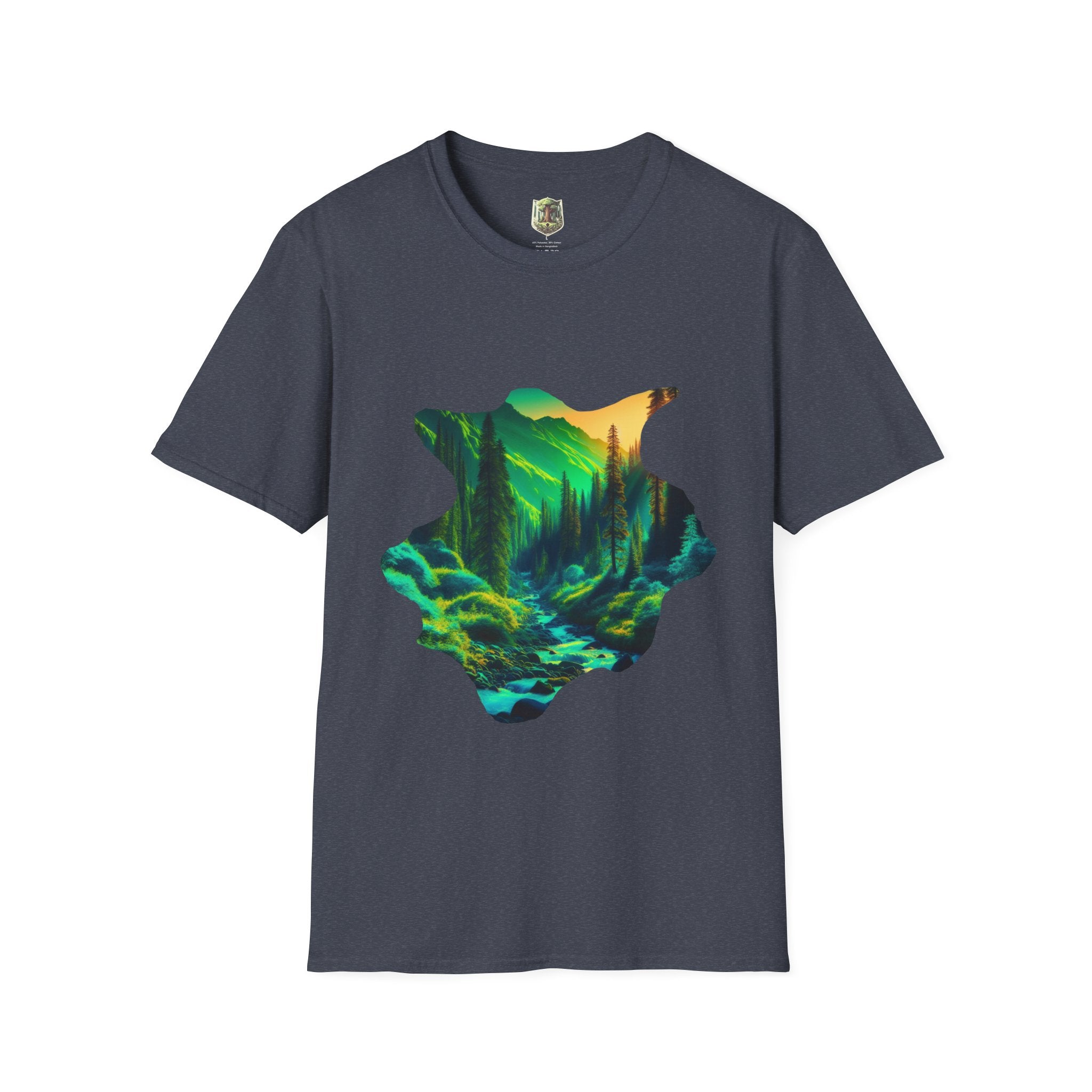 Scenic Nature Graphic Tee, Unisex Outdoor Shirt, Gift for Nature Lovers, Hiking Apparel, Eco-friendly T-Shirt