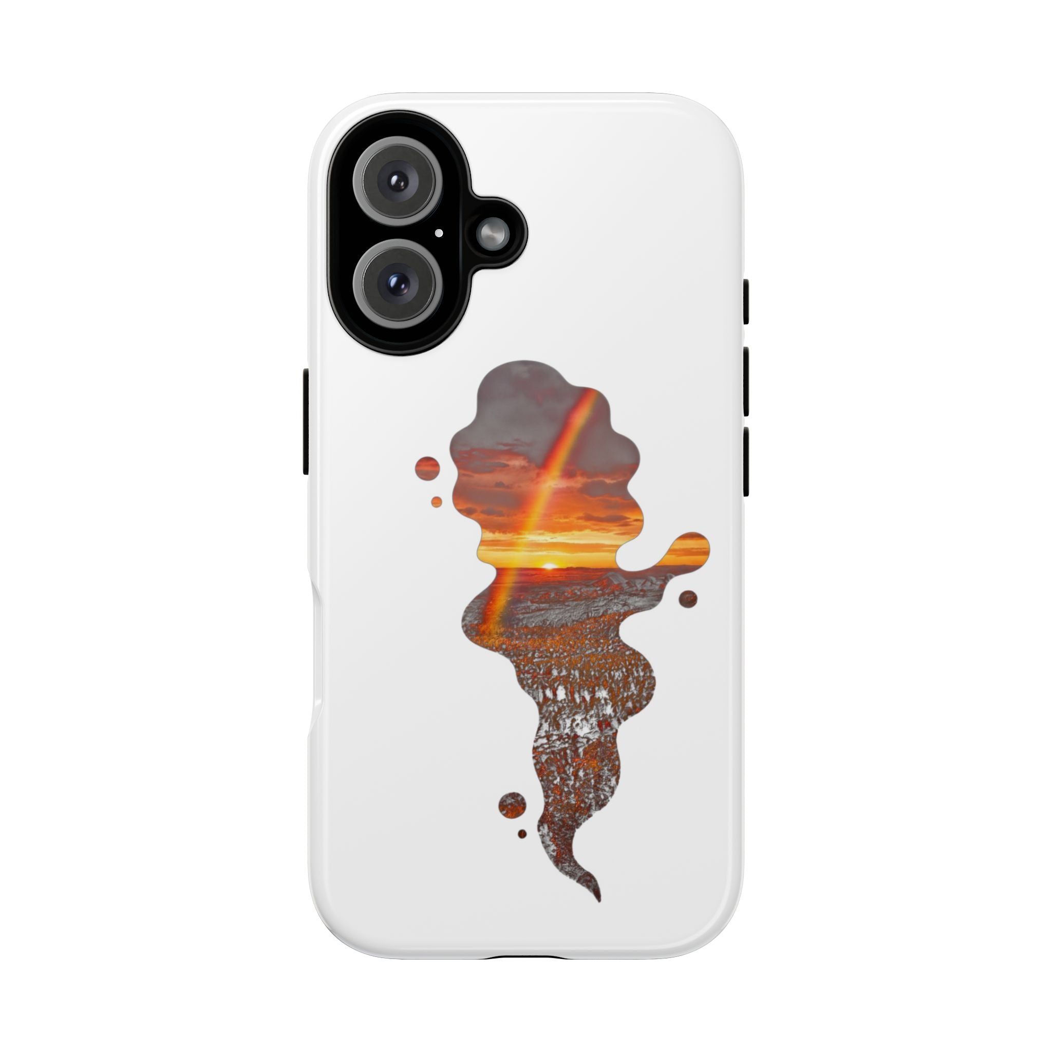 Sunset Melt Phone Case — Artistic Drip Beach Landscape Protective Cover