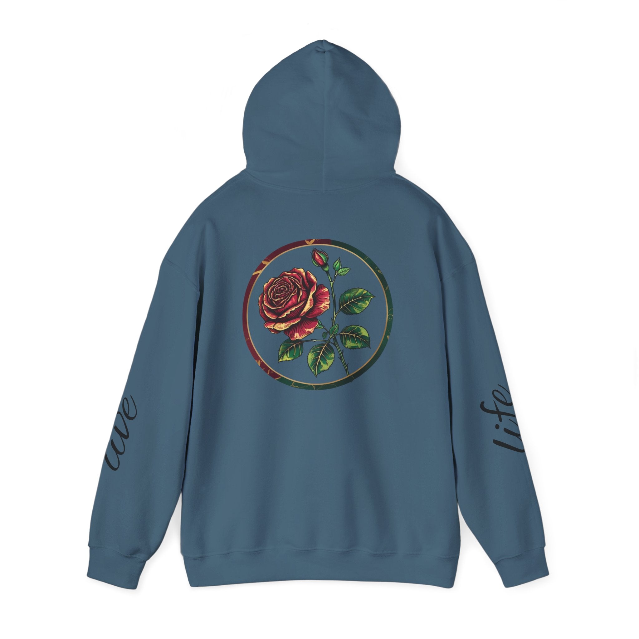 Nature-Inspired Hoodie with Floral Prints, Cozy Sweatshirt, Gift for Nature Lovers, Perfect for Autumn, Unisex Casual Wear