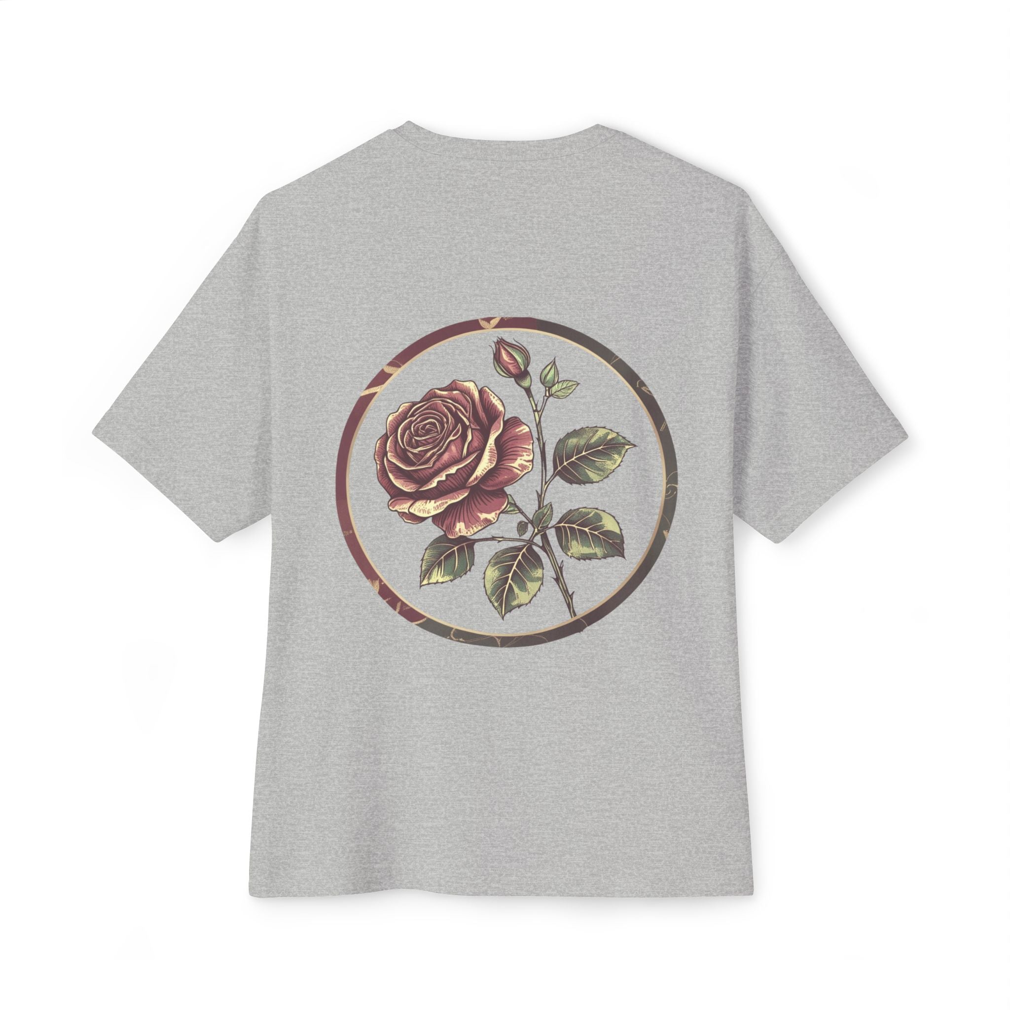 Floral Rose Oversized Tee | Unisex T-Shirt, Casual Wear, Vintage Style, Gift for Her, Summer Outfit