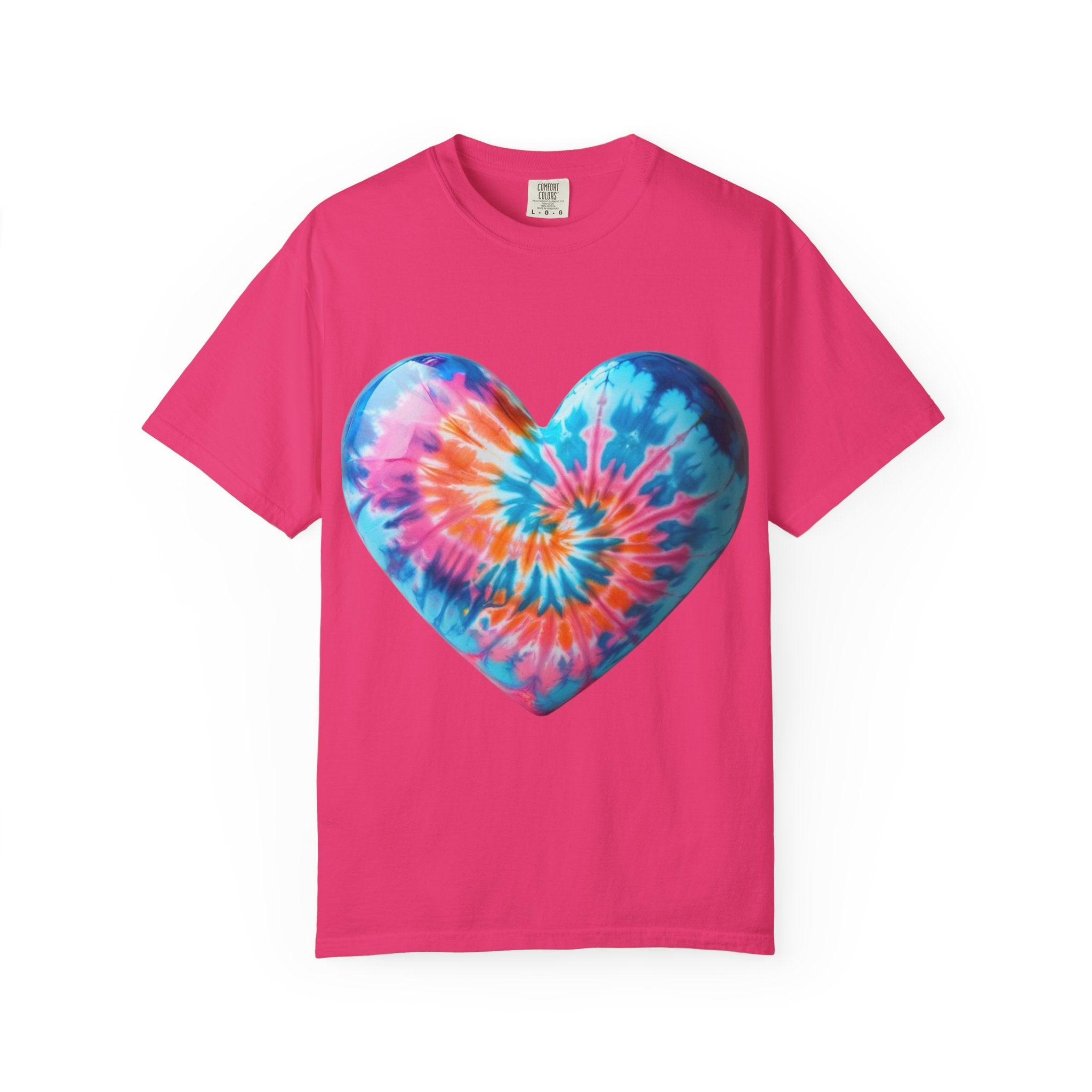 Heart Tie-Dye T-Shirt with 'Nannas Love is Unmatched' Design, Gift for Grandma, Summer Vibe Tee, Casual Wear, Birthday Gift