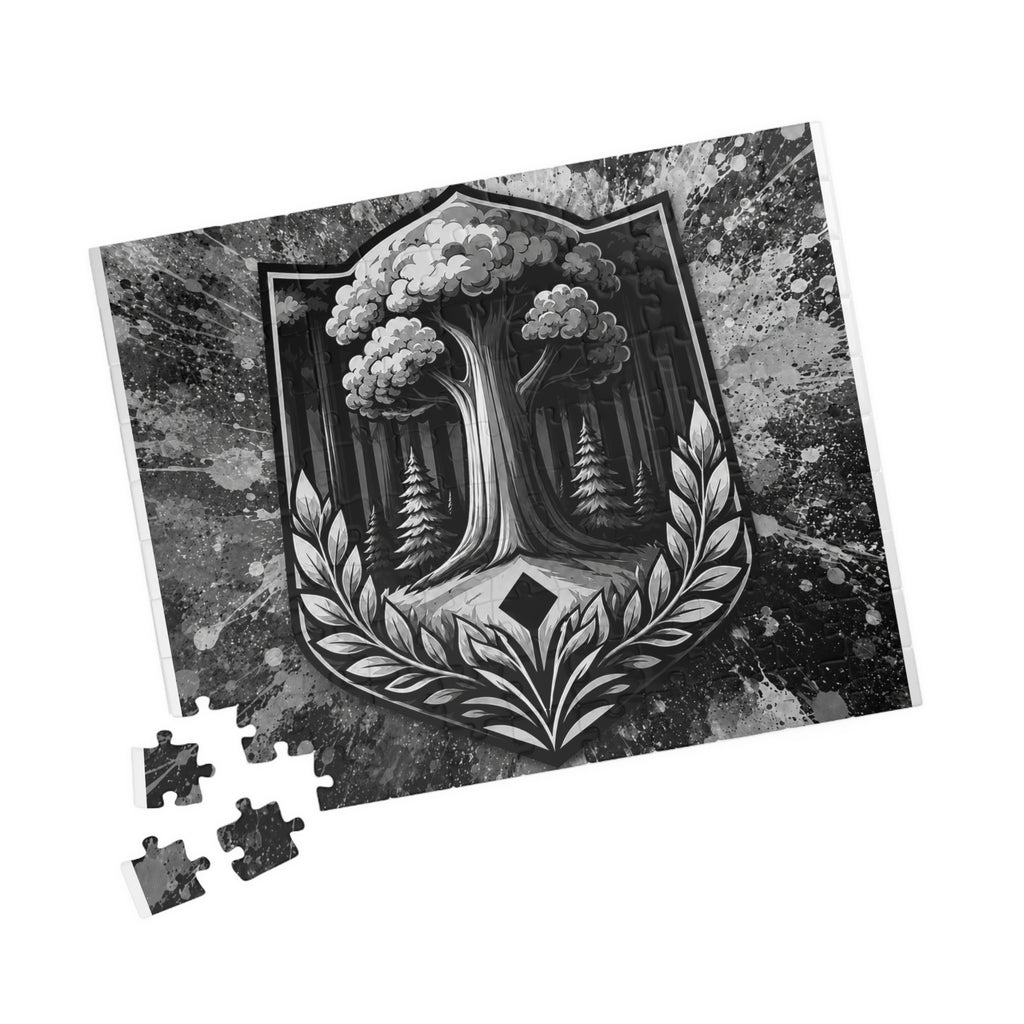 Vintage Black & White Nature Drops Puzzle — 110/252/520/1014-Piece