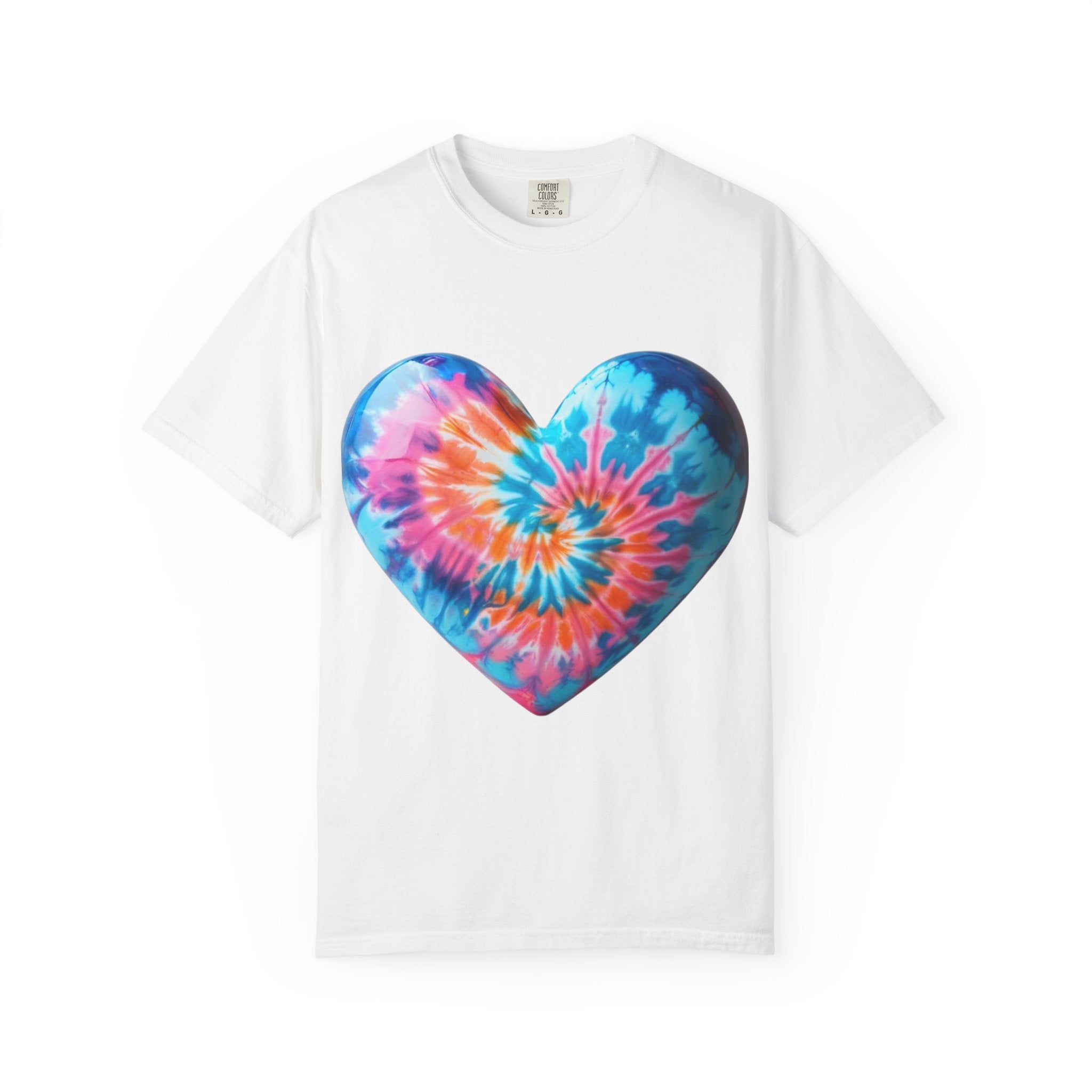 Heart Tie-Dye T-Shirt with 'Nannas Love is Unmatched' Design, Gift for Grandma, Summer Vibe Tee, Casual Wear, Birthday Gift